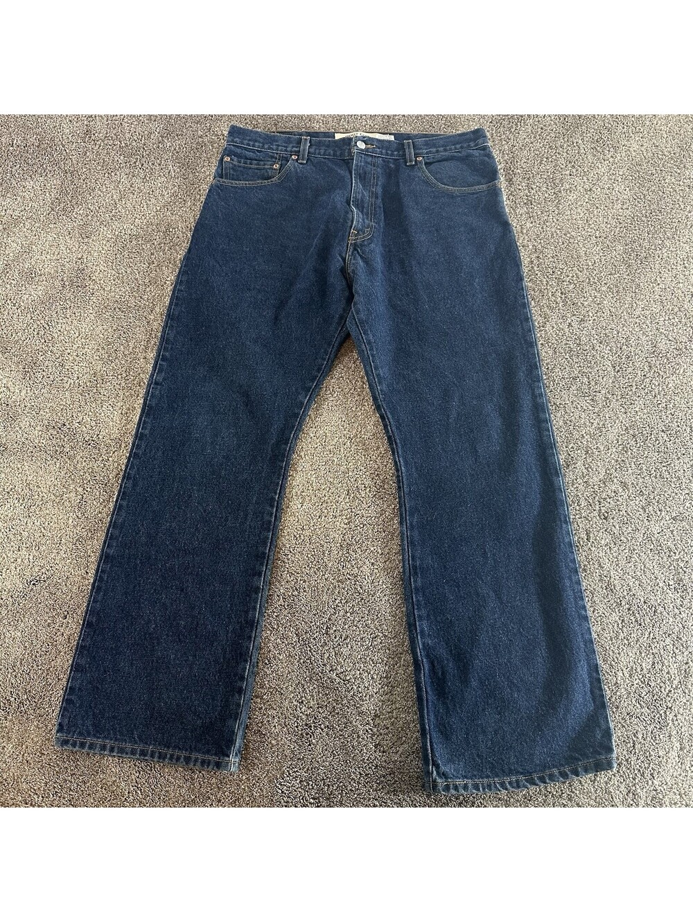 Vintage Levi's 517 Size 38 x 30 Jeans Dark Wash Blue Denim Boot Cut Mens Adult